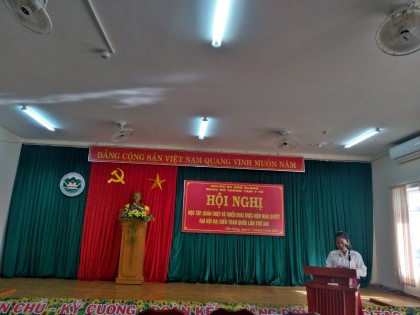 HỌC TẬP, QUÁN TRIỆT VÀ TRIỂN KHAI NGHỊ QUYẾT ĐH ĐB TOÀN QUỐC XIII