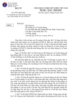 Hướng dẫn quy trình xác minh thông tin và tiêm chủng vắc xin COVID-19