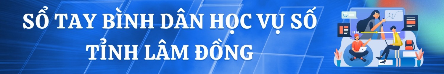 SỔ TAY BÌNH DÂN HỌC VỤ SỐ TỈNH LÂM ĐỒNG